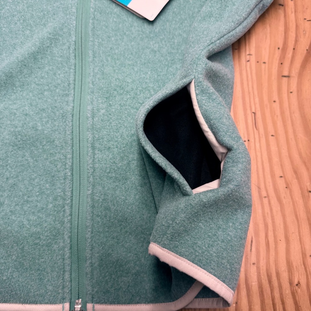 Columbia Harborside Fleece Vest Womens Large Green PFG Full Zip FL1006-962 NEW - Picture 10 of 11